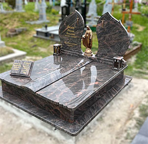 Ексклюзивний пам'ятник з граніту подвійний