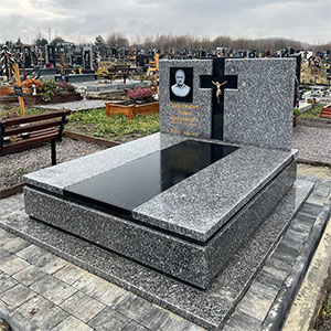 Памятник подвійний з граніту європейський львів